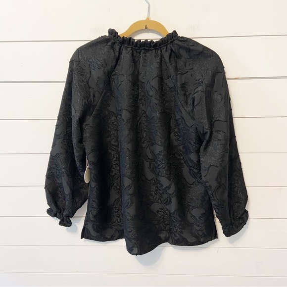 NWTs Spartina 445 | Josette Jacquard Blouse Size Medium - Picture 5 of 12